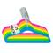 Simplify Multicolor Neon 13.75" Kids Velvet Hangers Pack